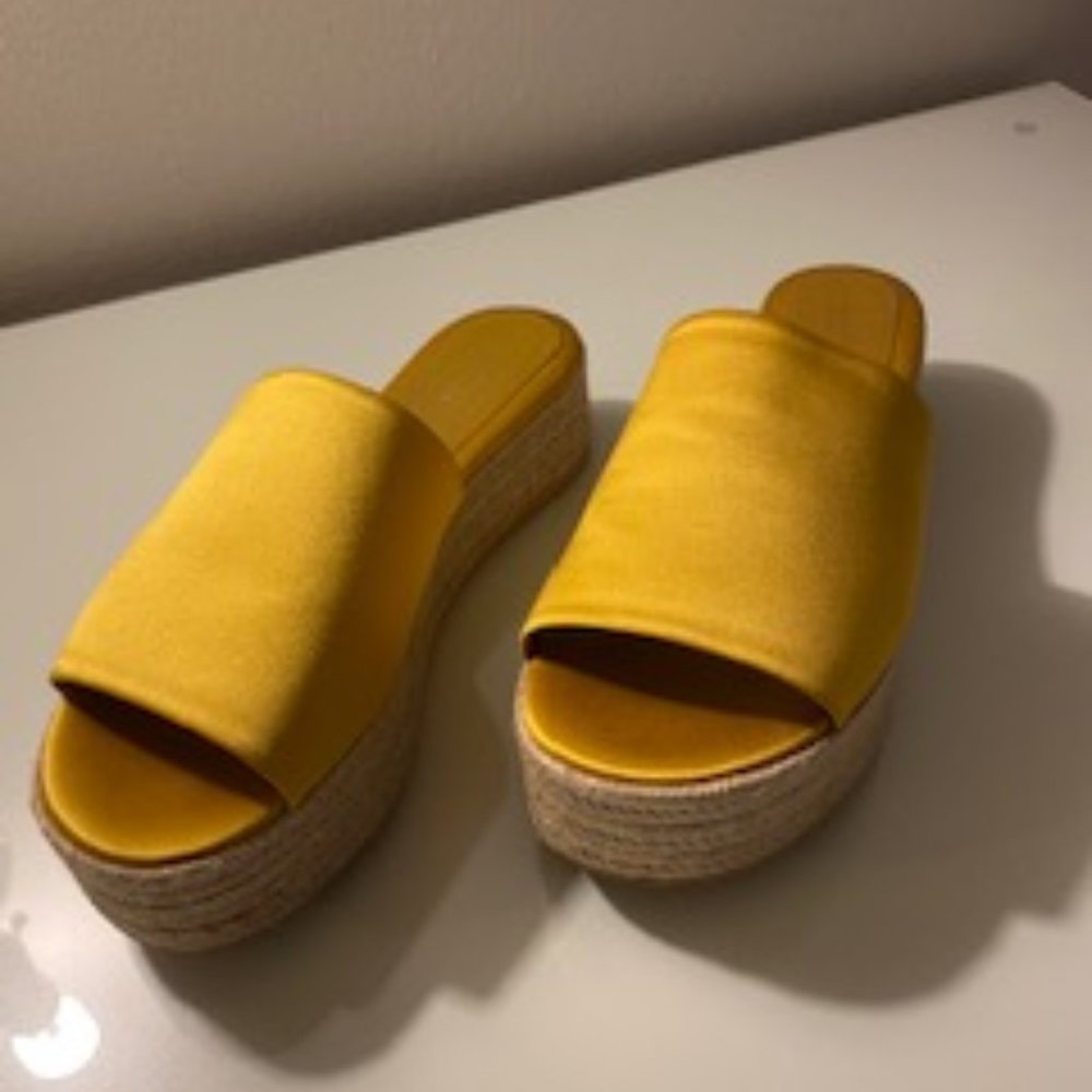 Satin Golden Sandals
